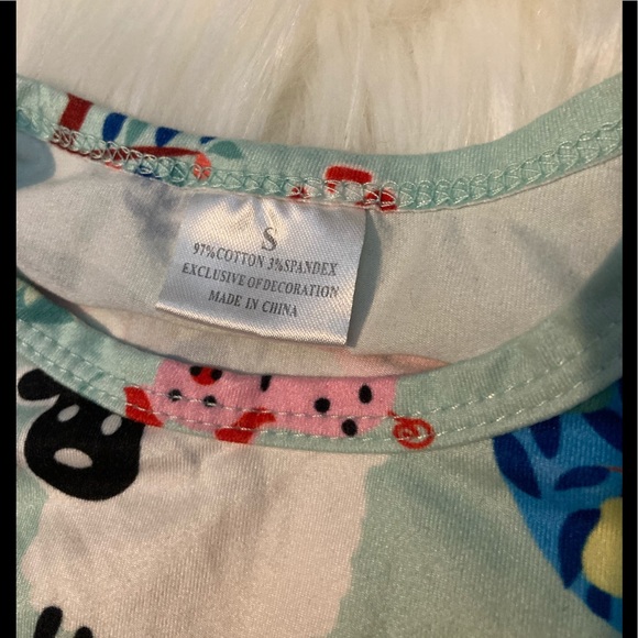 Ruffled Sleeve Farmyard Print Dress : Size Small - Picture 3 of 3